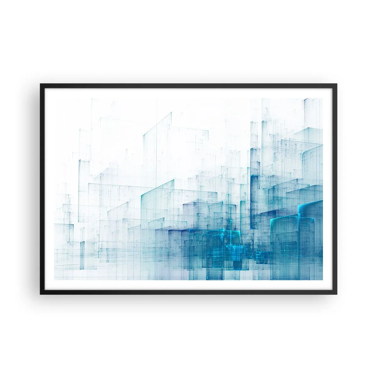 Plagát v čiernom ráme - Ako sa stal priestor - 100x70 cm