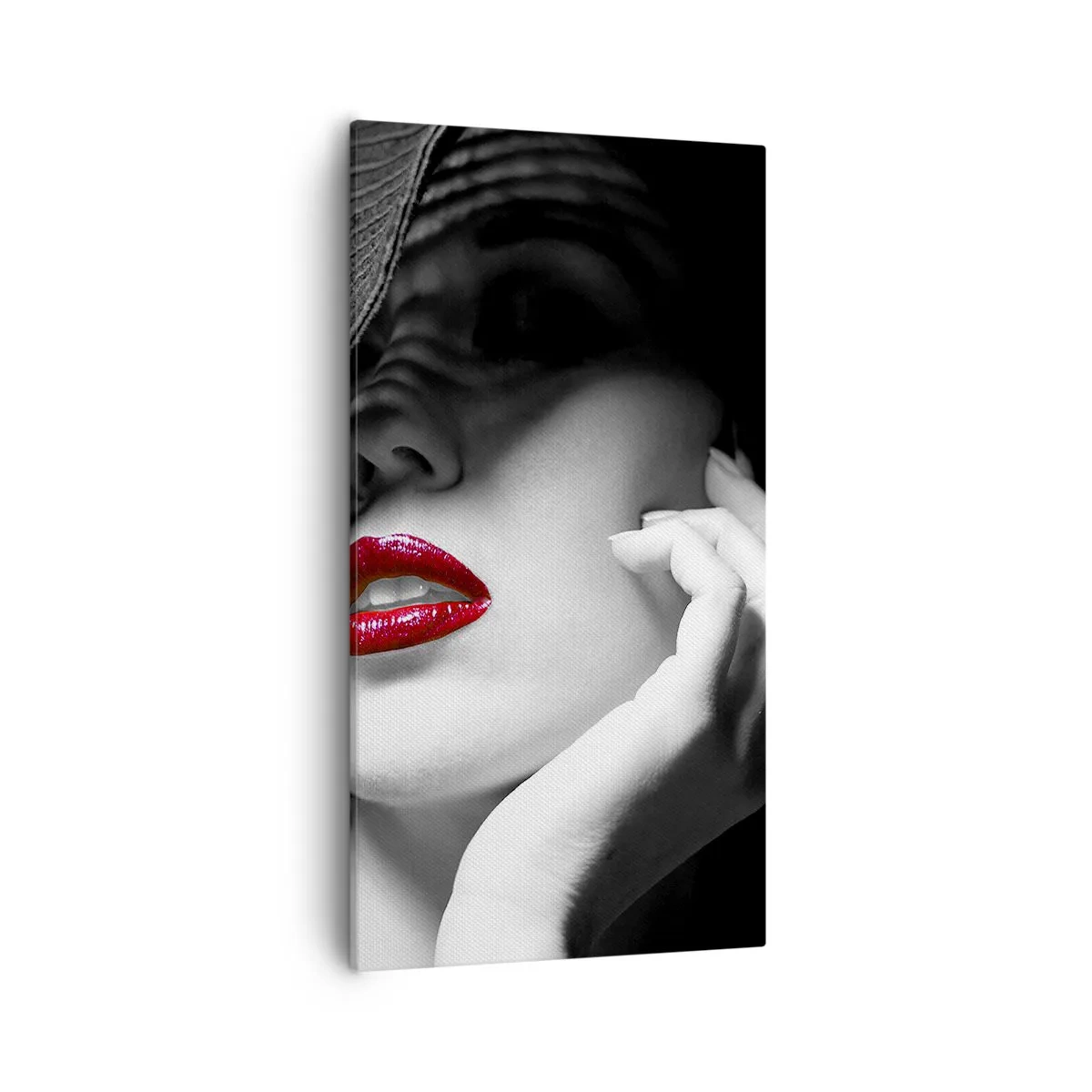 Obraz na plátne - Štúdia v šarlátovej - 55x100 cm