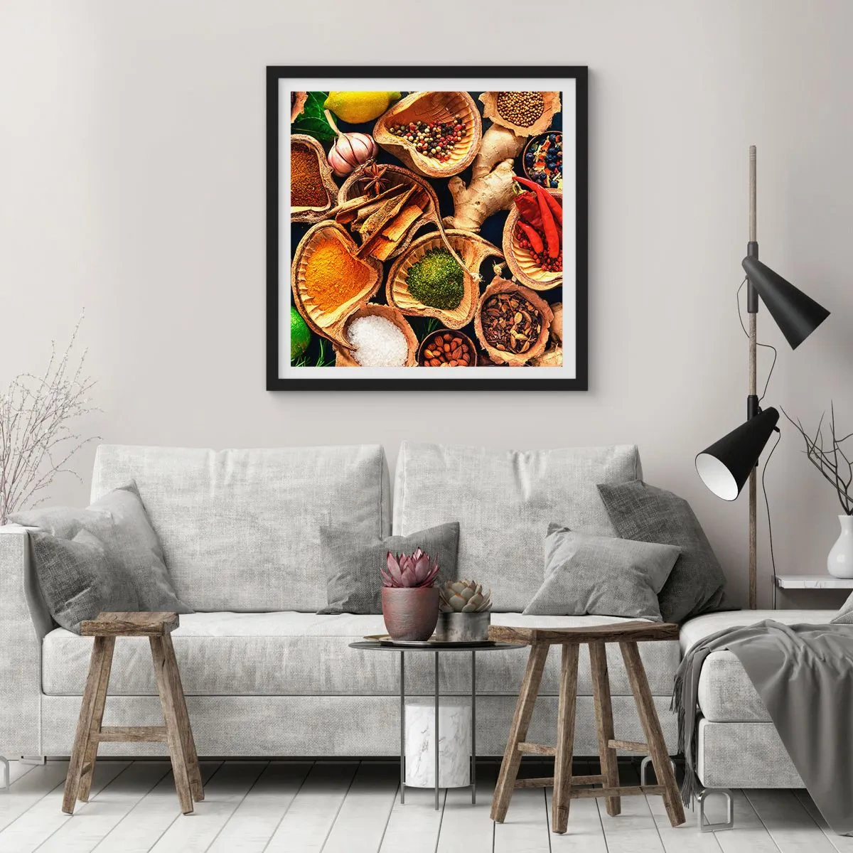 Plagát v čiernom ráme - Vezmi si, čo chceš - 30x30 cm