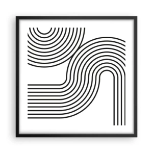 Plagát v čiernom ráme - V zákrute - 50x50 cm
