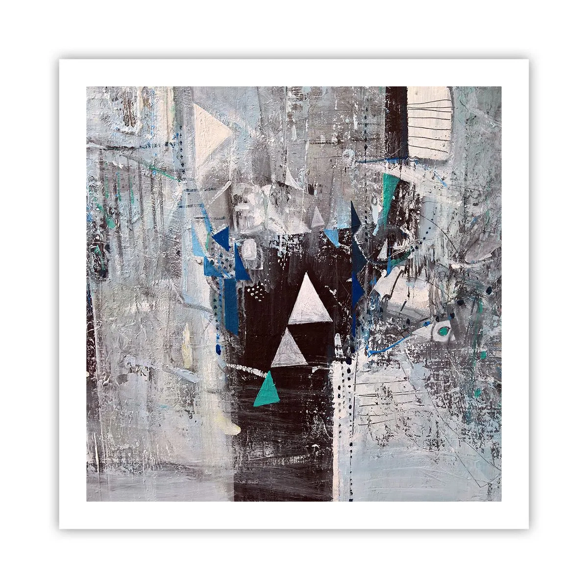 Plagát - Prednostné poradie trojuholníkov - 60x60 cm