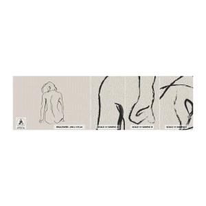Vzorka Fototapeta Standard Eco - Dievčenský akt - zák, Linka, Kreslenie - 100x30 cm
