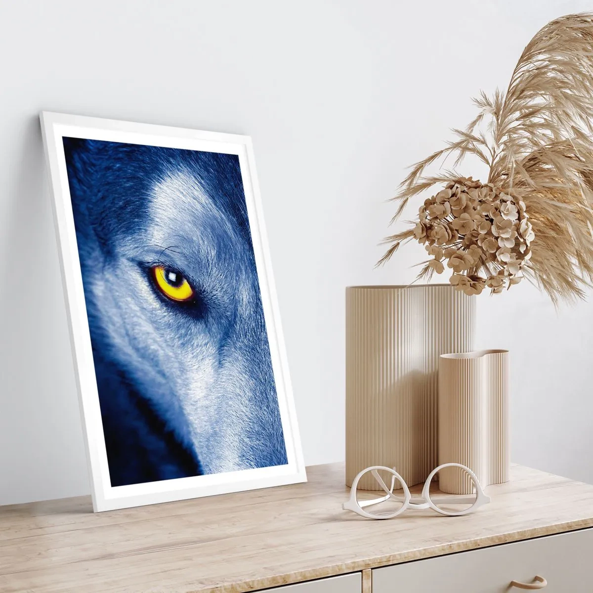 Plagát v bielom ráme - Fascinujúci pohľad - 61x91 cm