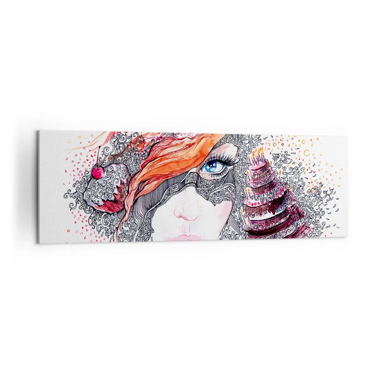 Obraz na plátne - S ňou je každý deň sviatok - 160x50 cm