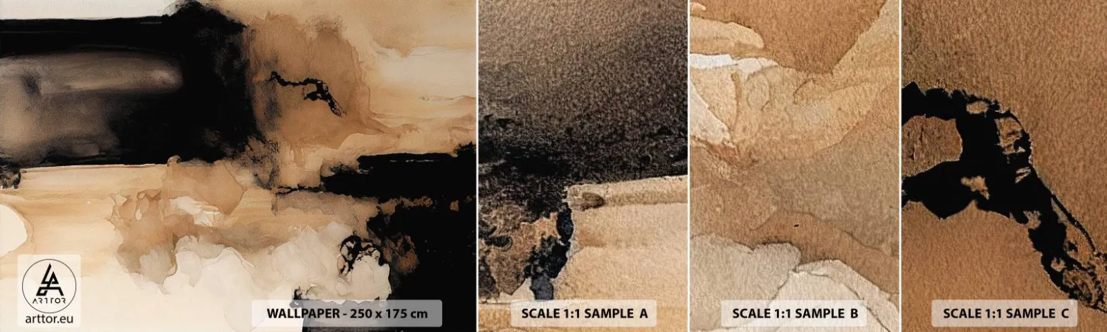 Vzorka Fototapeta Standard Eco - Pútavá abstrakcia - Abstrakcia, Dym, Minimalistický - 100x30 cm