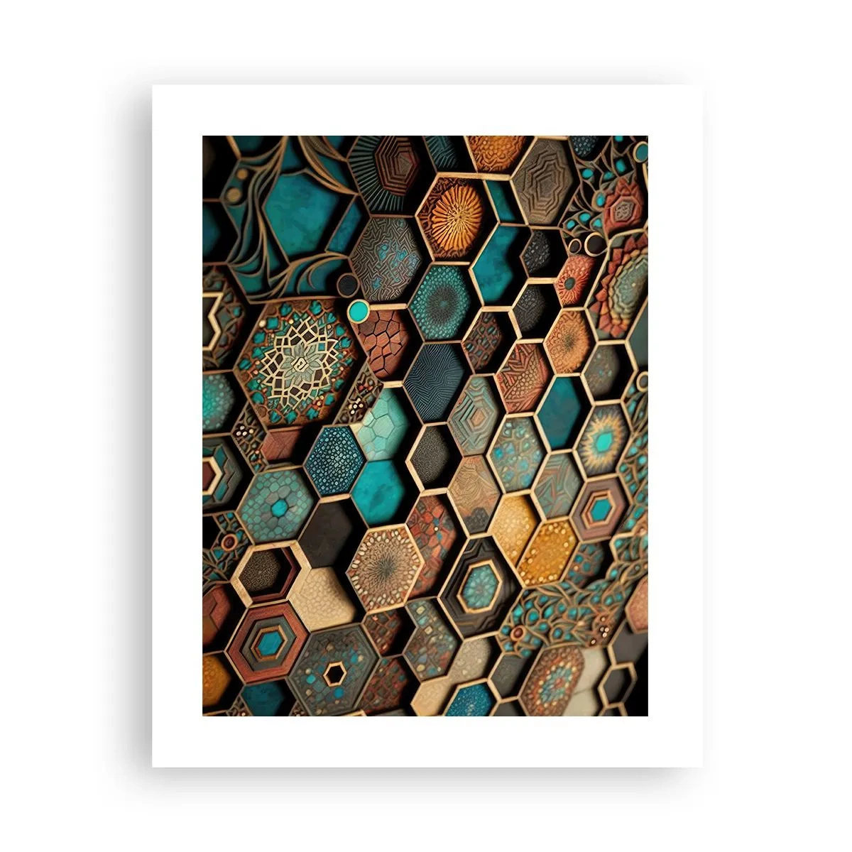 Plagát - Arabské ornamenty – variácia - 40x50 cm