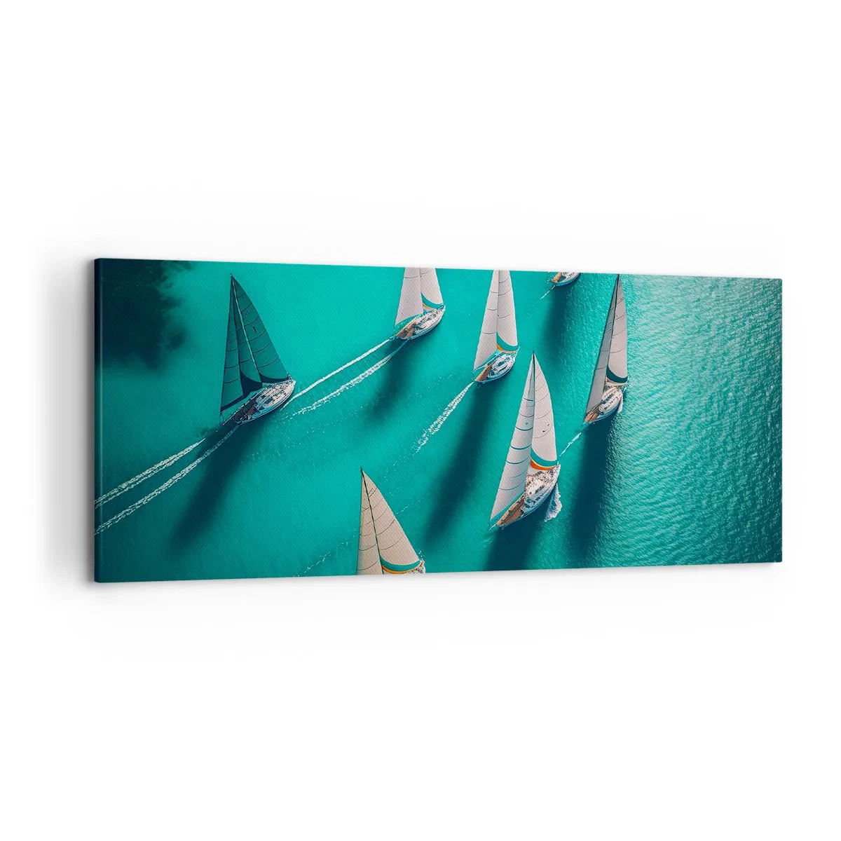 Obraz na plátne - Zápasenie s vetrom - 120x50 cm