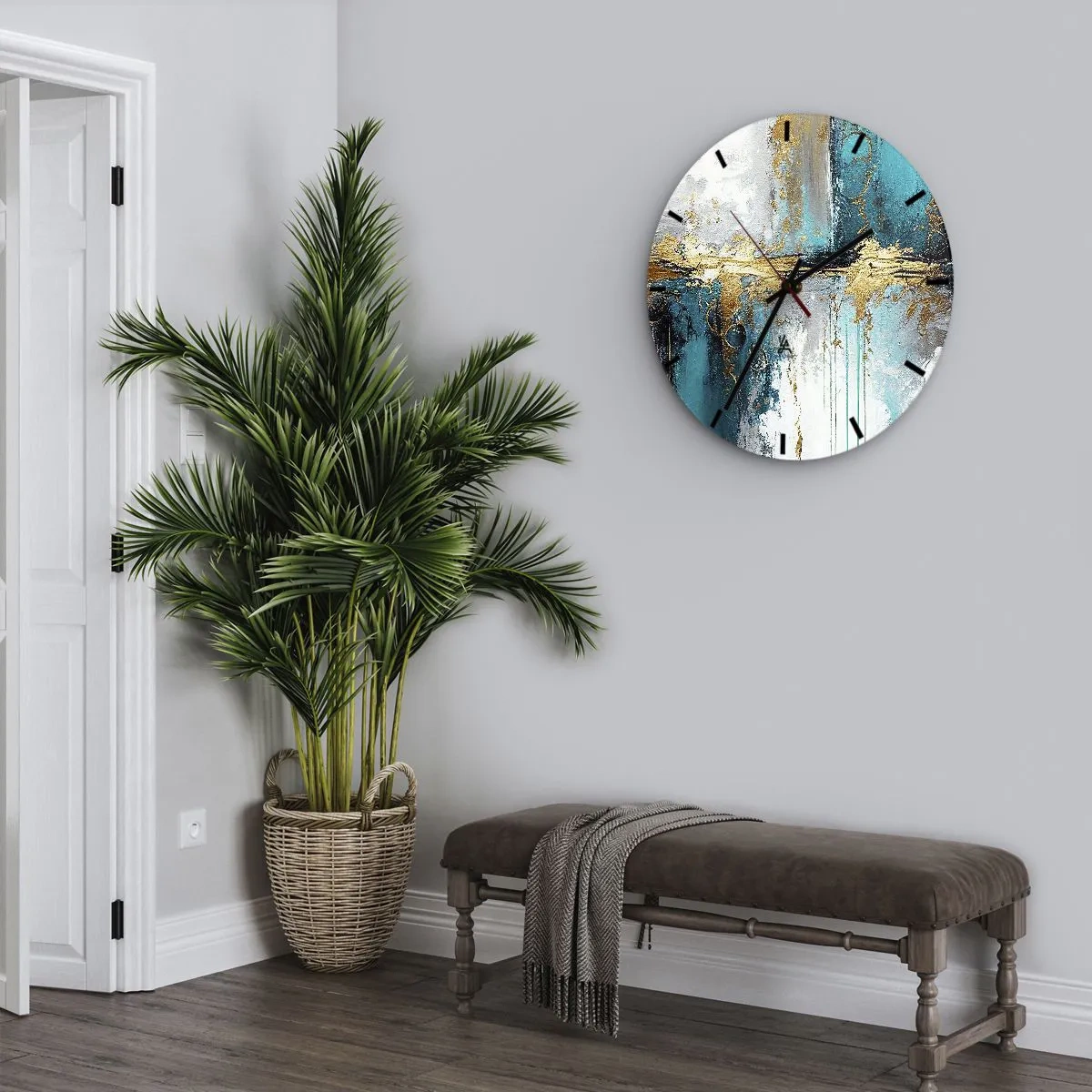 Nástenné hodiny - Všetko plynie - 40x40 cm