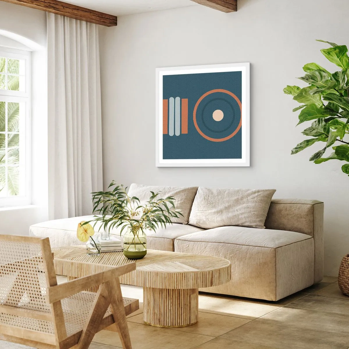 Plagát v bielom ráme - Podstata vecí - 30x30 cm