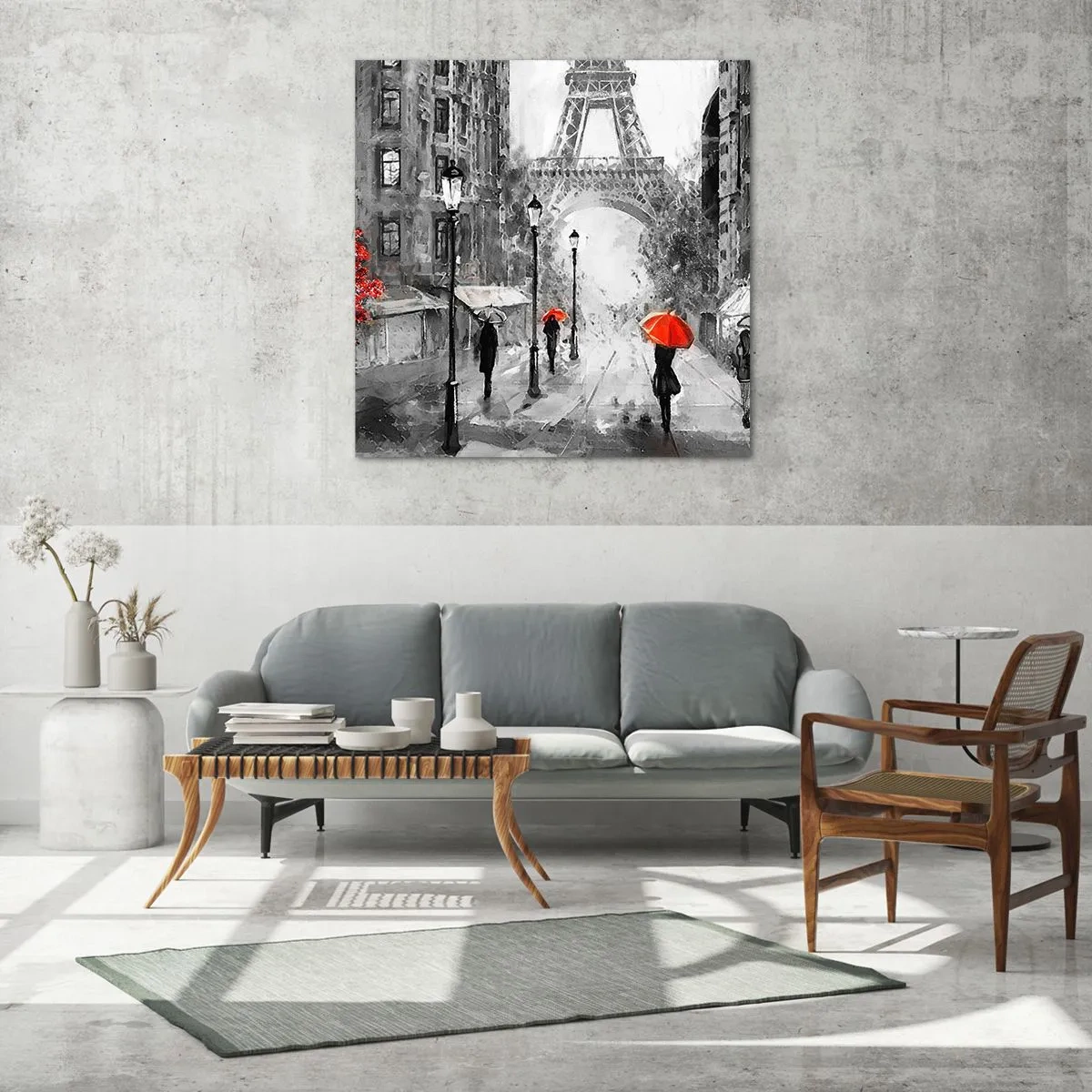 Obraz na skle - Všetky cesty vedú k nej - 60x60 cm