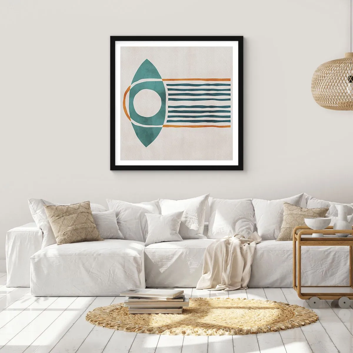 Plagát v čiernom ráme - Znaky a rituály - 60x60 cm