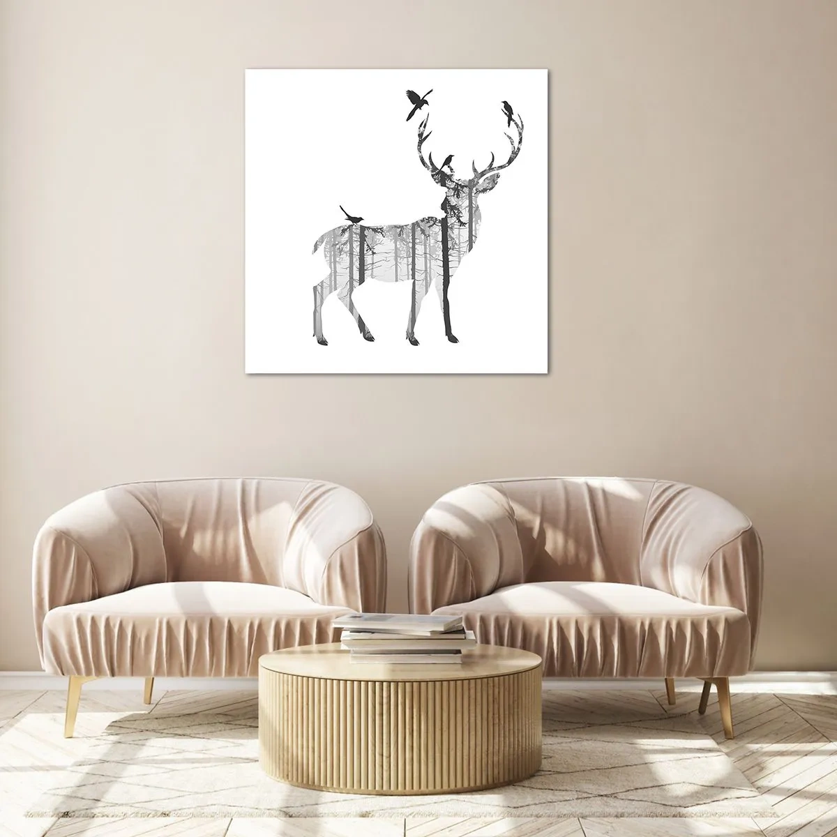 Obraz na skle - Dobrý duch lesa - 30x30 cm