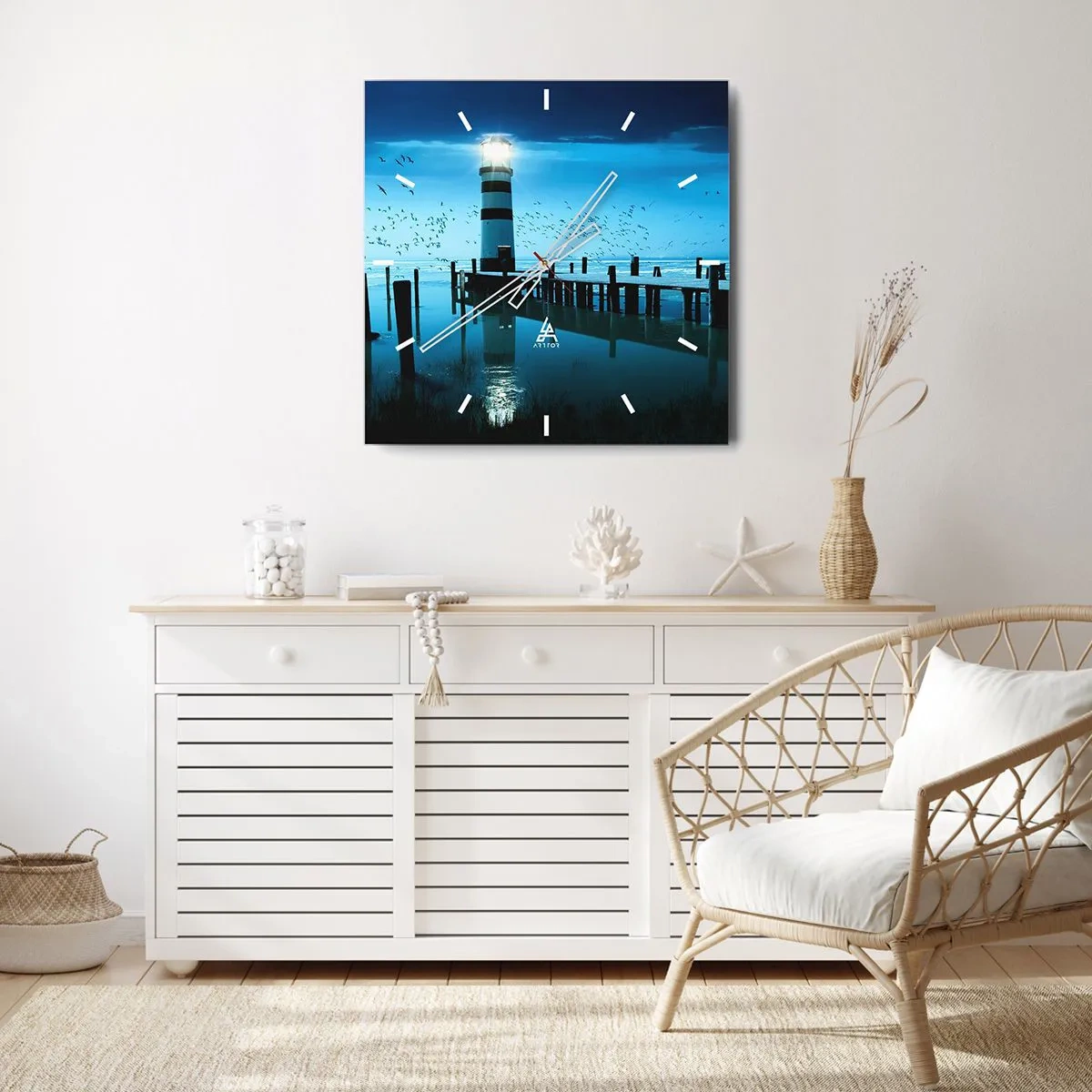 Nástenné hodiny - A nebojíš sa tmy - 40x40 cm