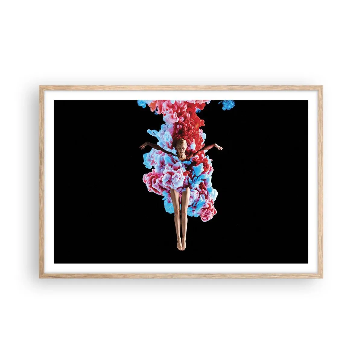 Plagát v ráme zo svetlého duba - V plnom kvete - 91x61 cm