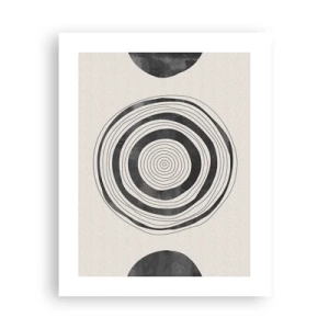 Plagát - Dôležité je to, čo je uprostred - 40x50 cm