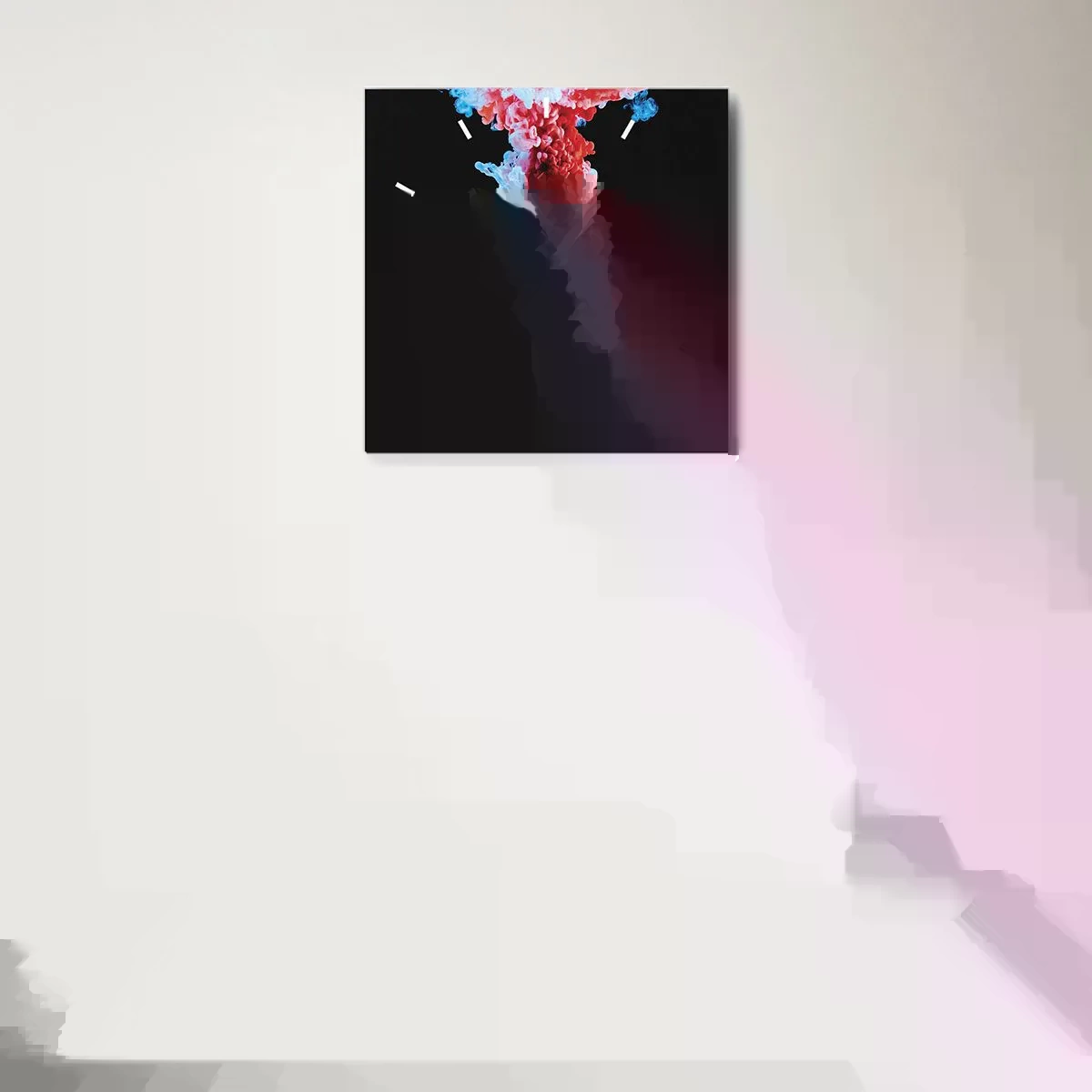 Nástenné hodiny - V plnom kvete - 40x40 cm