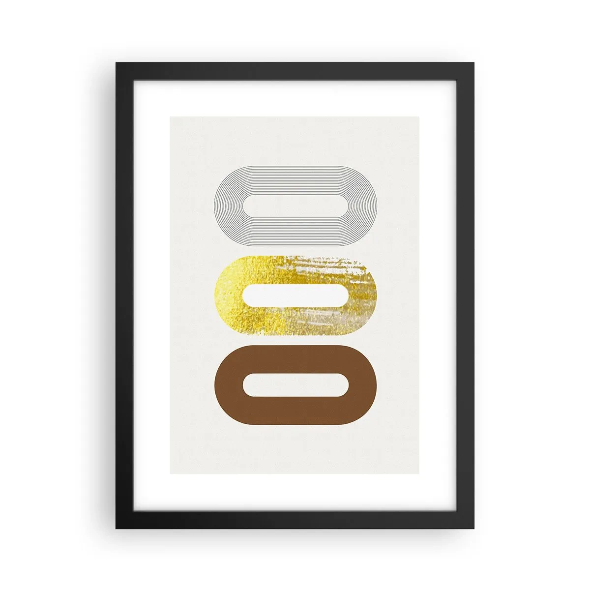 Plagát v čiernom ráme - Ooo! - 30x40 cm