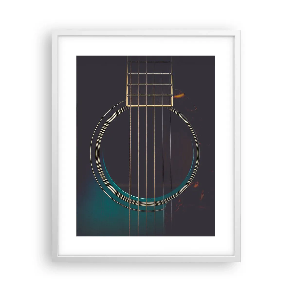 Plagát v bielom ráme - Okamih, než to zaznie - 40x50 cm