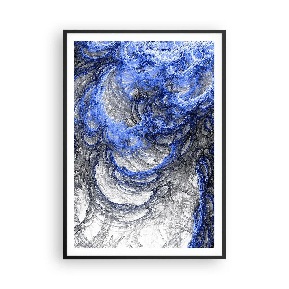 Plagát v čiernom ráme - Zrod vlny - 70x100 cm