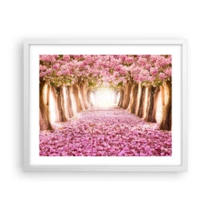 Plagát v bielom ráme - Cesta do raja - 50x40 cm