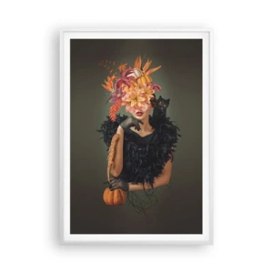 Plagát v bielom ráme - Kúzlo čarodejnice - 70x100 cm