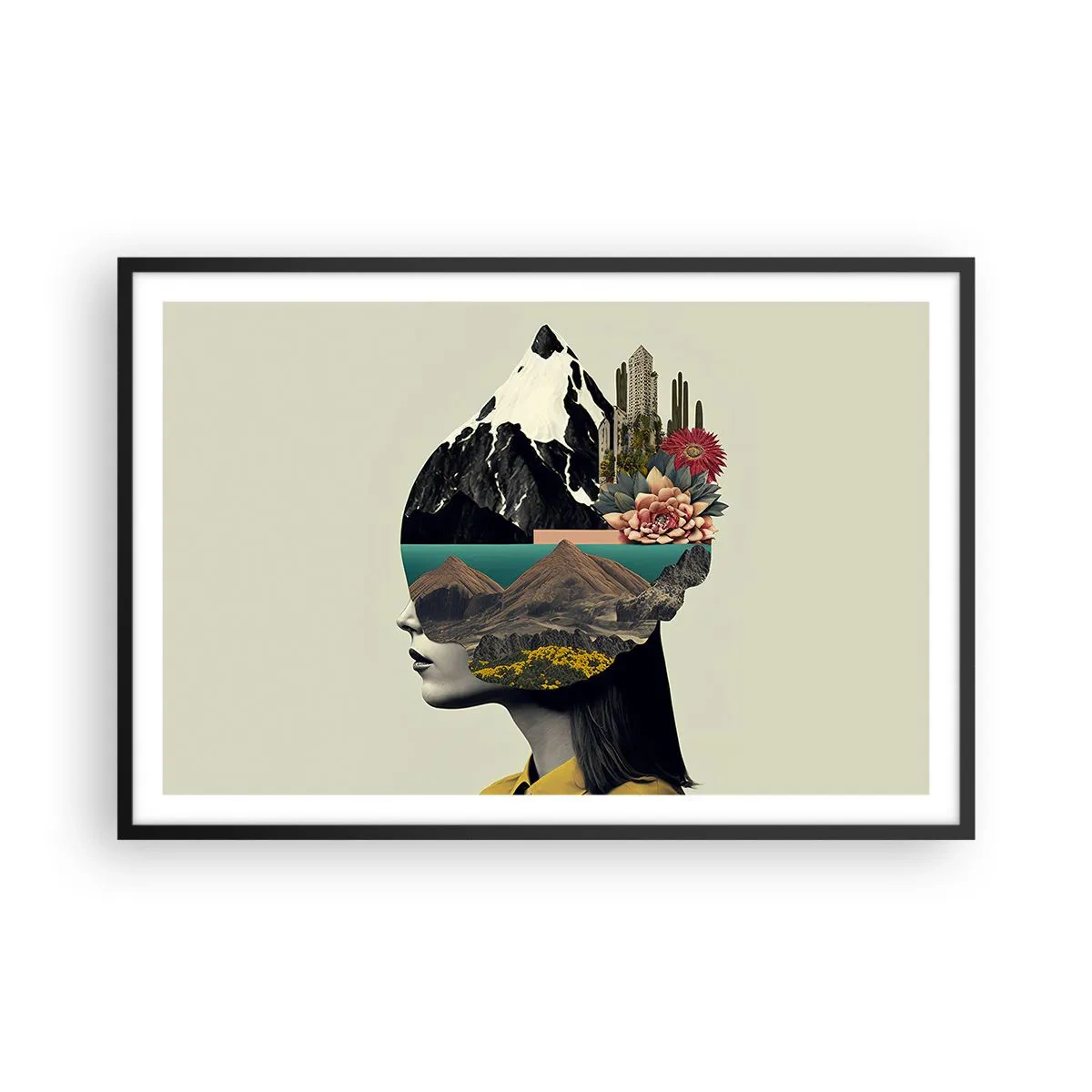 Plagát v čiernom ráme - Žena – vždy tajomstvo - 91x61 cm