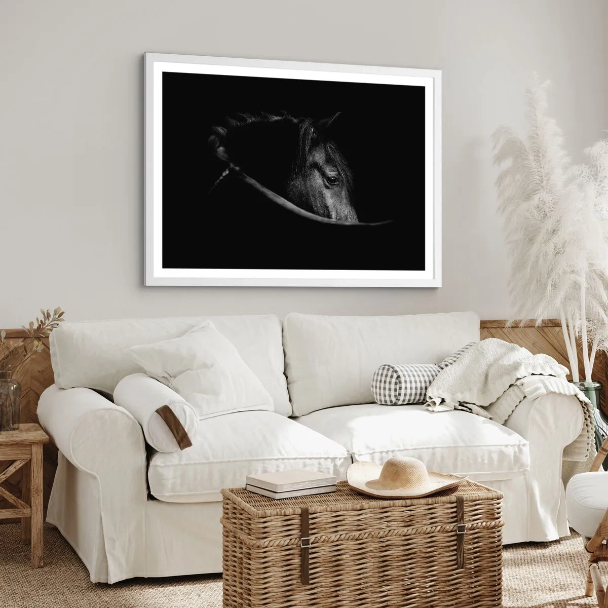 Plagát v bielom ráme - Čierny knieža - 100x70 cm