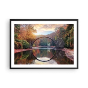 Plagát v čiernom ráme - Za zrkadlom - 70x50 cm