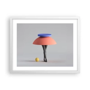 Plagát v bielom ráme - Surrealistická kompozícia - 50x40 cm