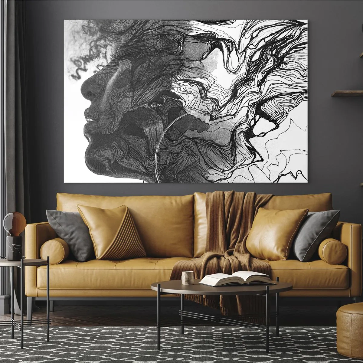 Obraz na skle - Zapletená v snoch - 100x70 cm