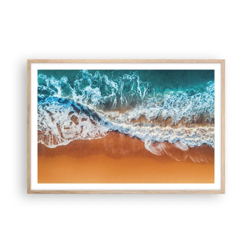 Plagát v ráme zo svetlého duba - Vždy pár - 91x61 cm