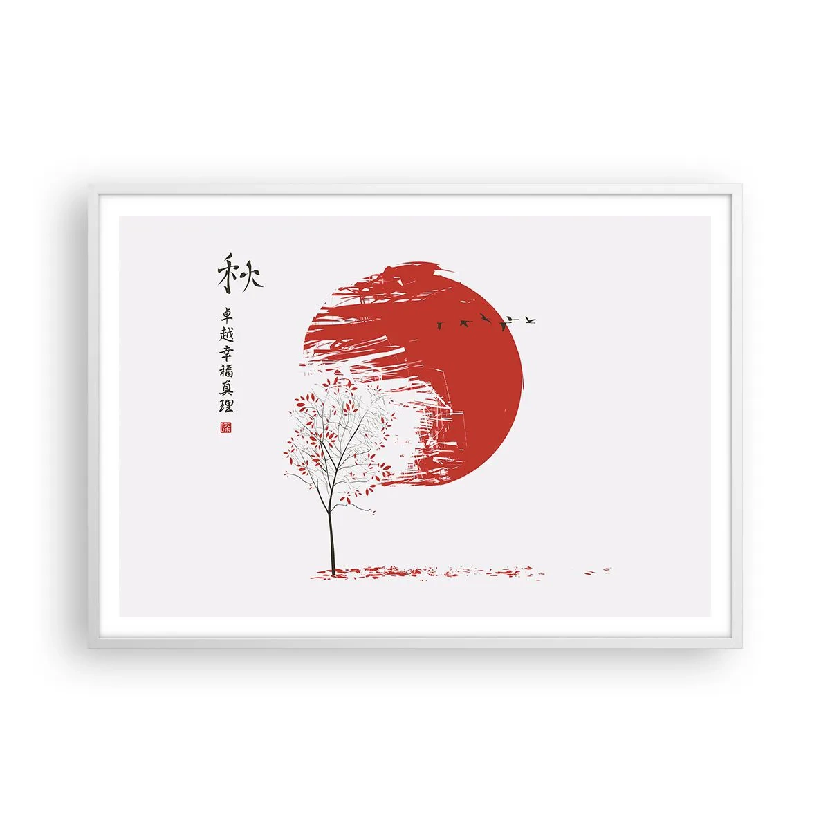 Plagát v bielom ráme - Poznáte túto krajinu? - 100x70 cm