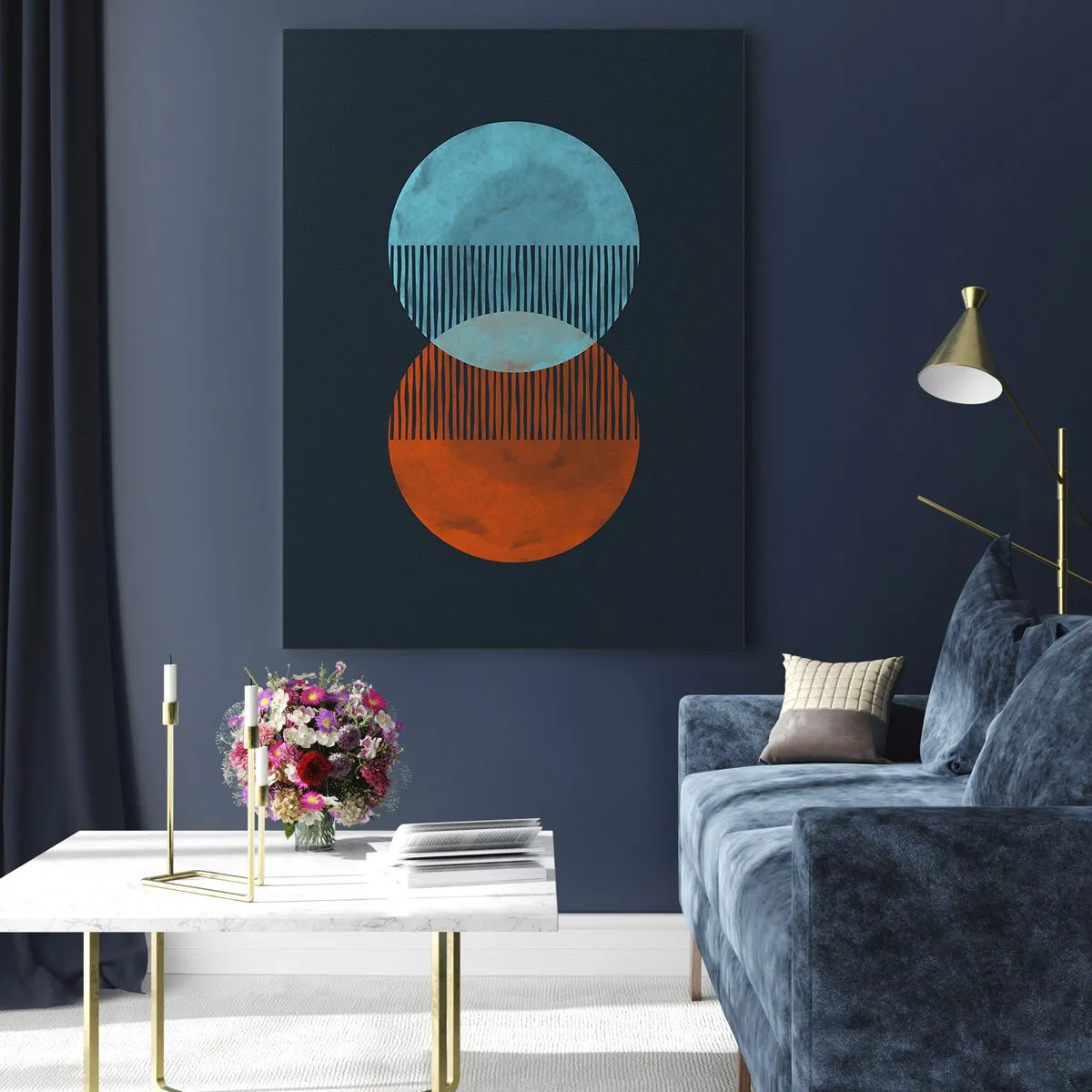 Obraz na skle - Astronomická fantázia - 50x70 cm