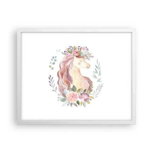 Plagát v bielom ráme - Pozvánka do ríše rozprávok - 50x40 cm