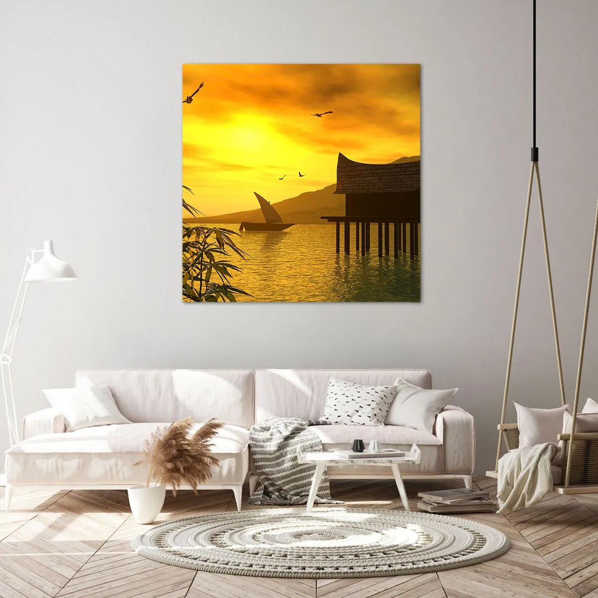 Obraz na plátne - Vytúžený pokoj - 70x70 cm