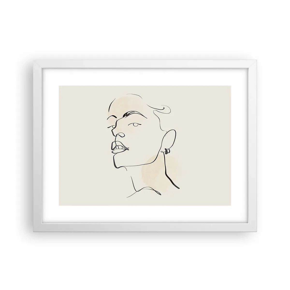 Plagát v bielom ráme - Hrdý pohľad - 40x30 cm