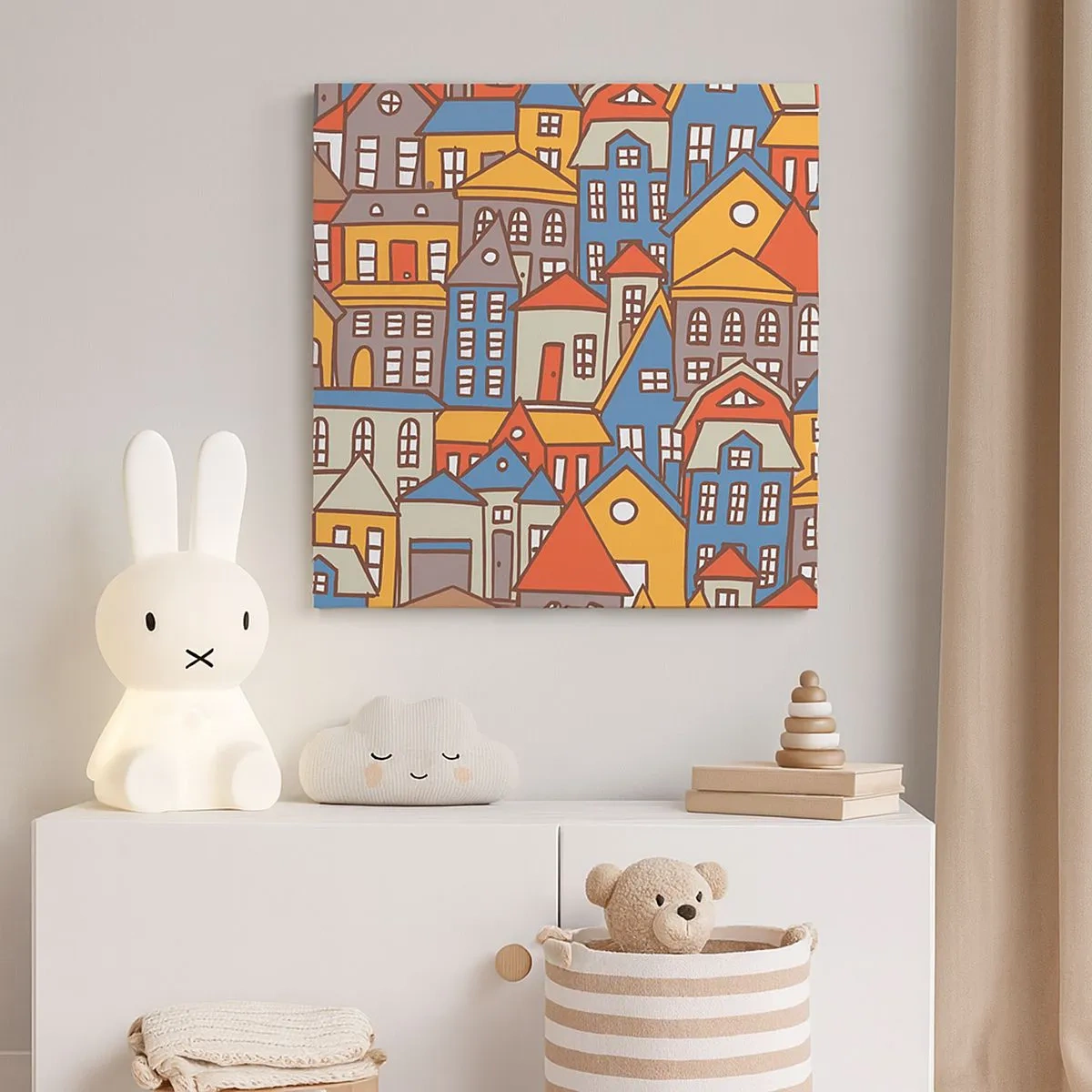 Obraz na plátne - Za domom dom - 30x30 cm