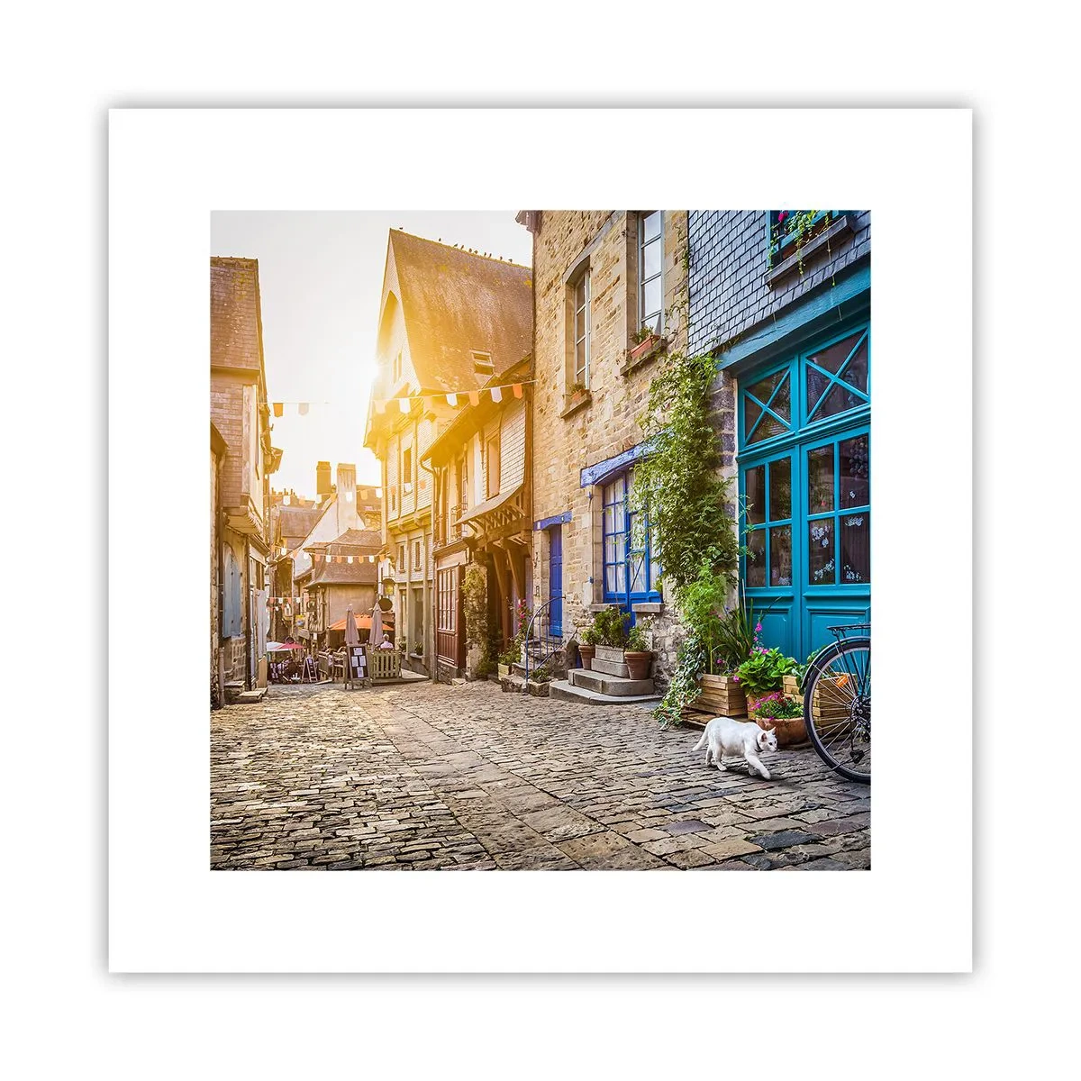 Plagát - Biely duch mestečka - 30x30 cm