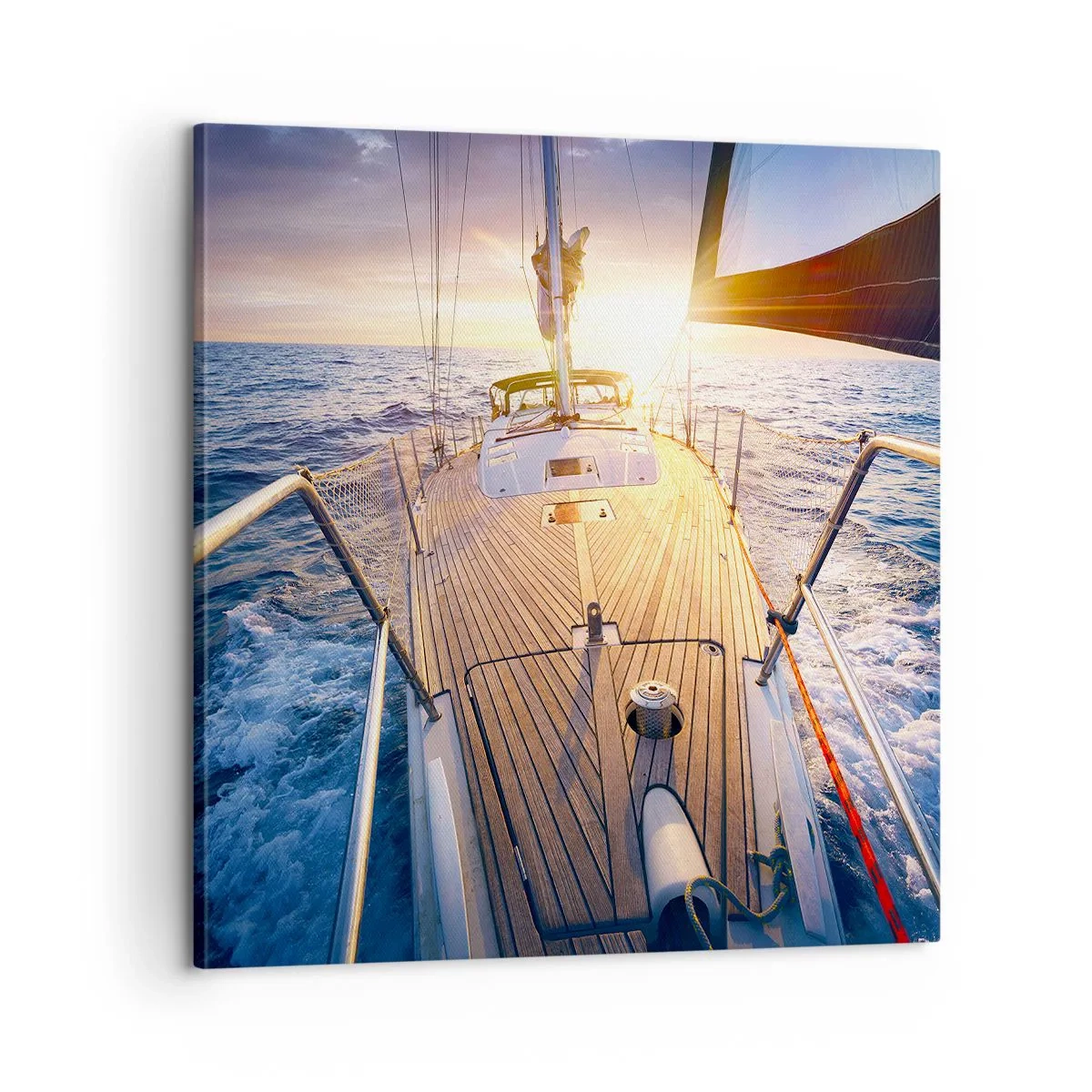 Obraz na plátne - Bežiaca po vlnách - 60x60 cm