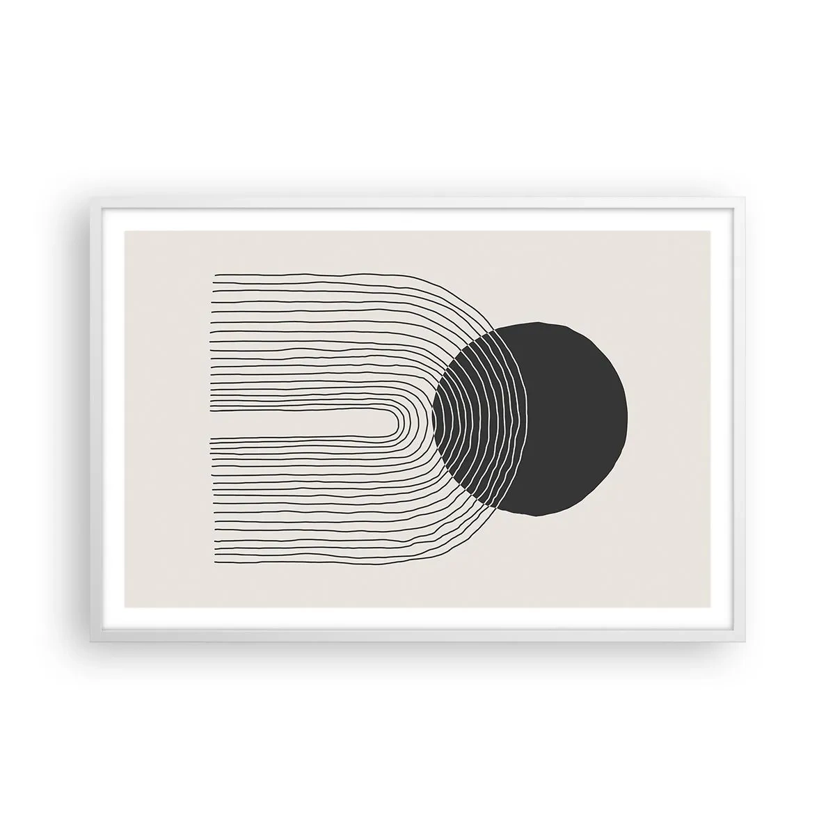 Plagát v bielom ráme - Chvenie a istota - 91x61 cm