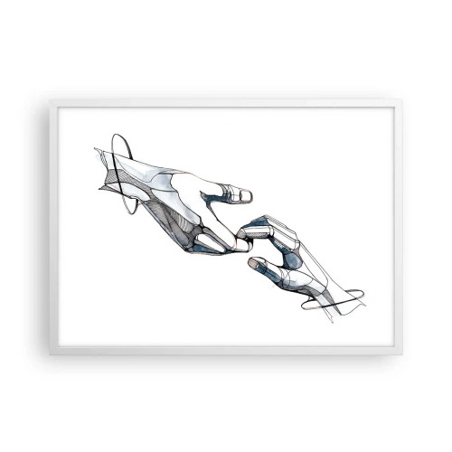 Plagát v bielom ráme - Dobré gesto - 70x50 cm