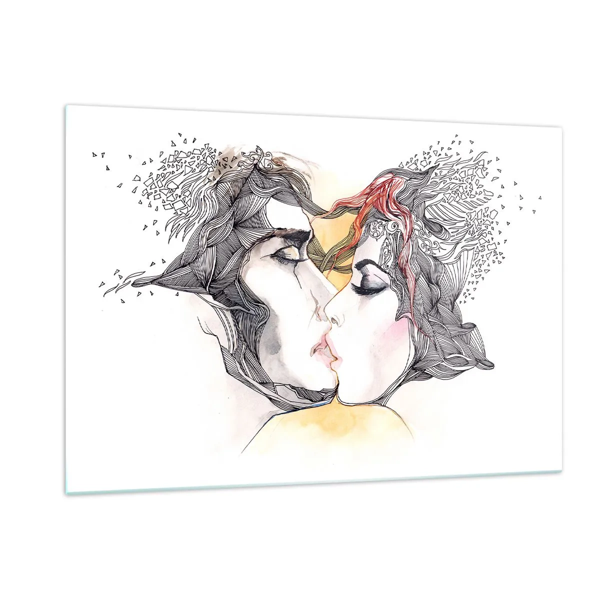 Obraz na skle - Svet neexistuje - 120x80 cm