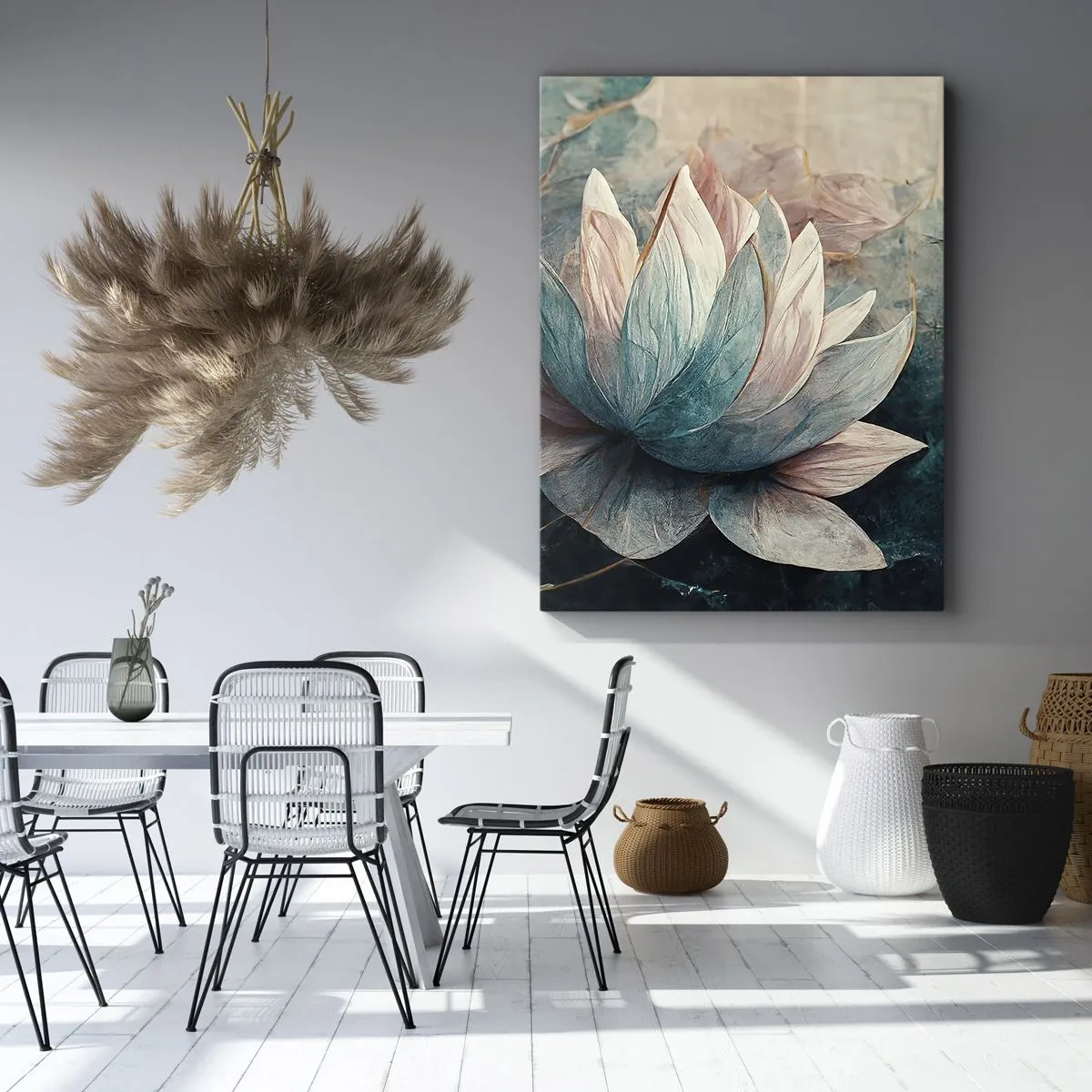 Obraz na plátne - Hviezdy a jazero - 45x80 cm