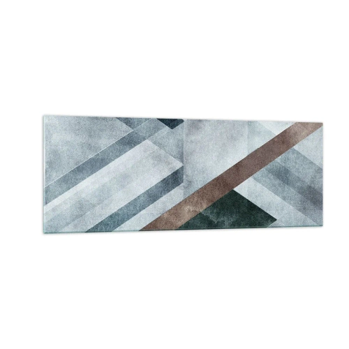 Obraz na skle - Sofistikovaná elegancia geometrie - 140x50 cm
