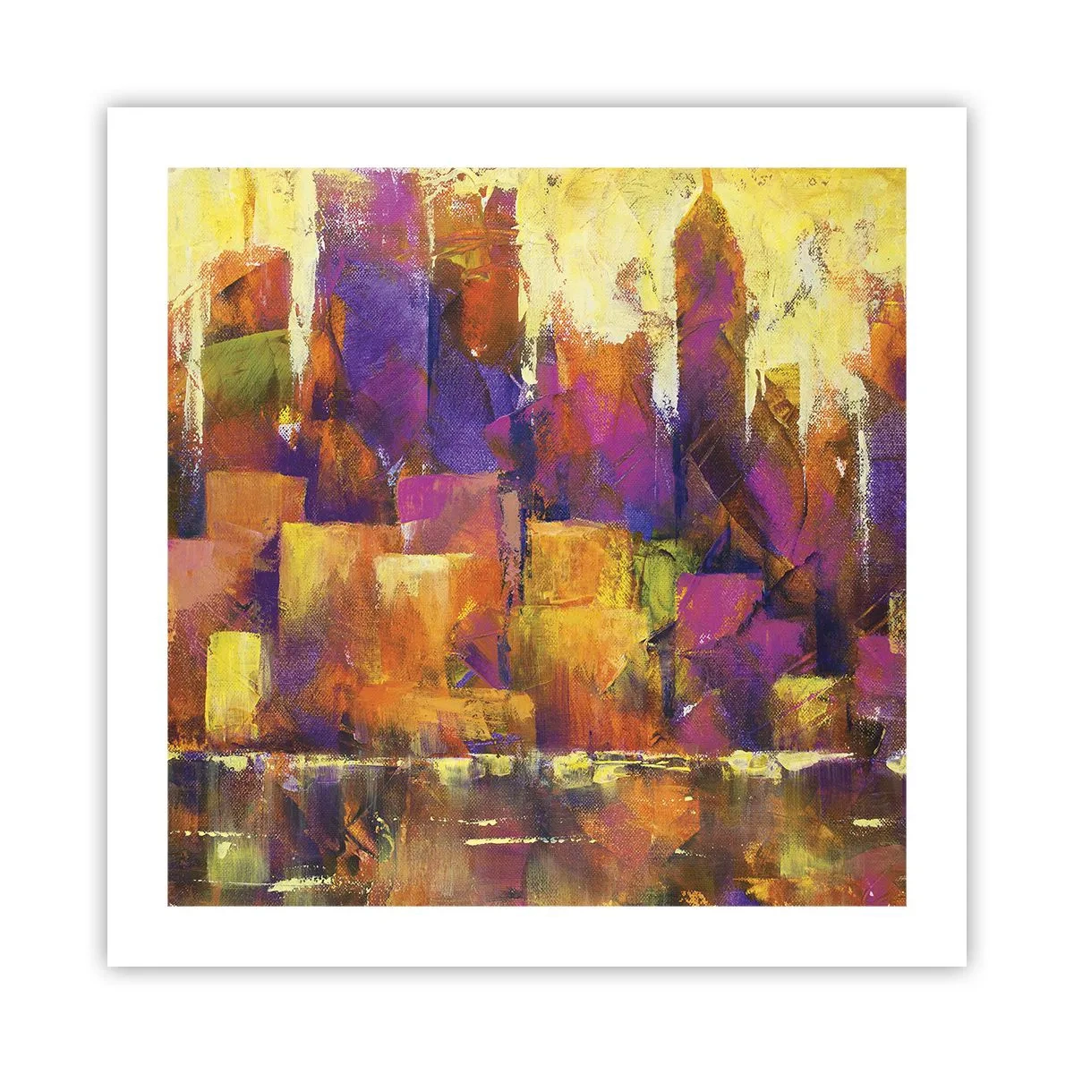 Plagát - Metropolitná kompozícia - 50x50 cm