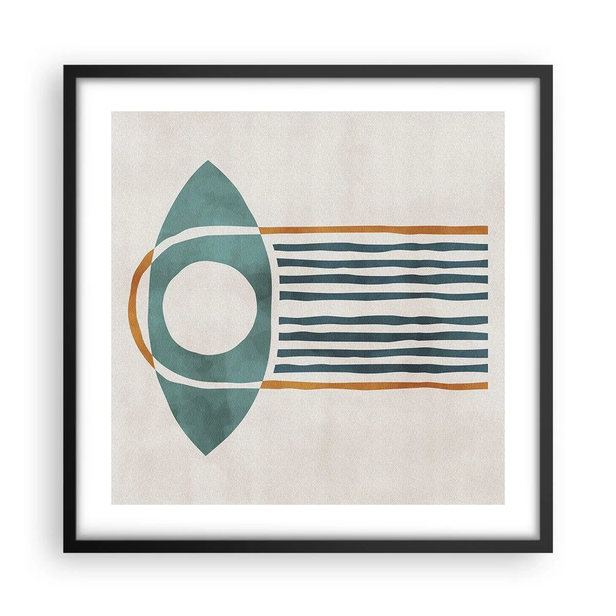 Plagát v čiernom ráme - Znaky a rituály - 50x50 cm
