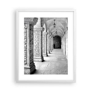 Plagát v bielom ráme - Kam…? - 40x50 cm