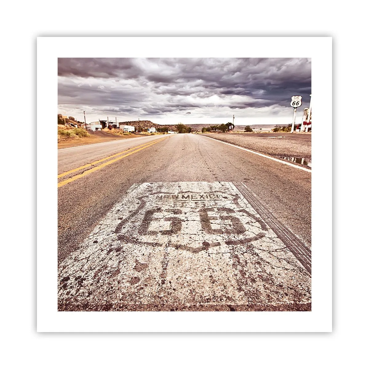 Plagát - Mother Road - americká legenda - 50x50 cm