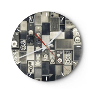 Nástenné hodiny - A všetko je v pohode - 40x40 cm