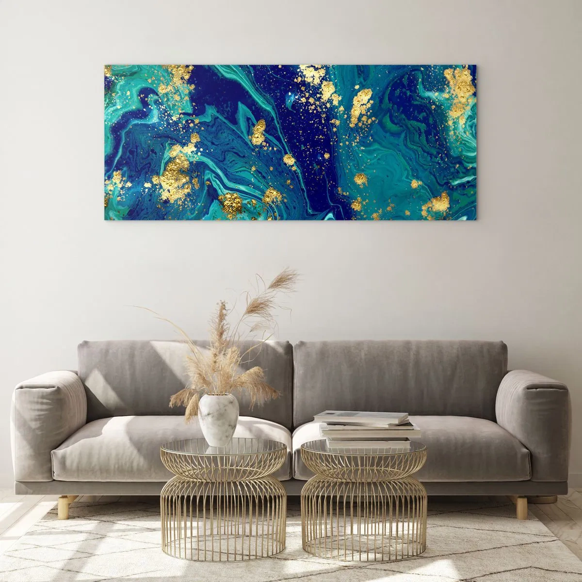 Obraz na skle - Plátky slnka  - 100x40 cm